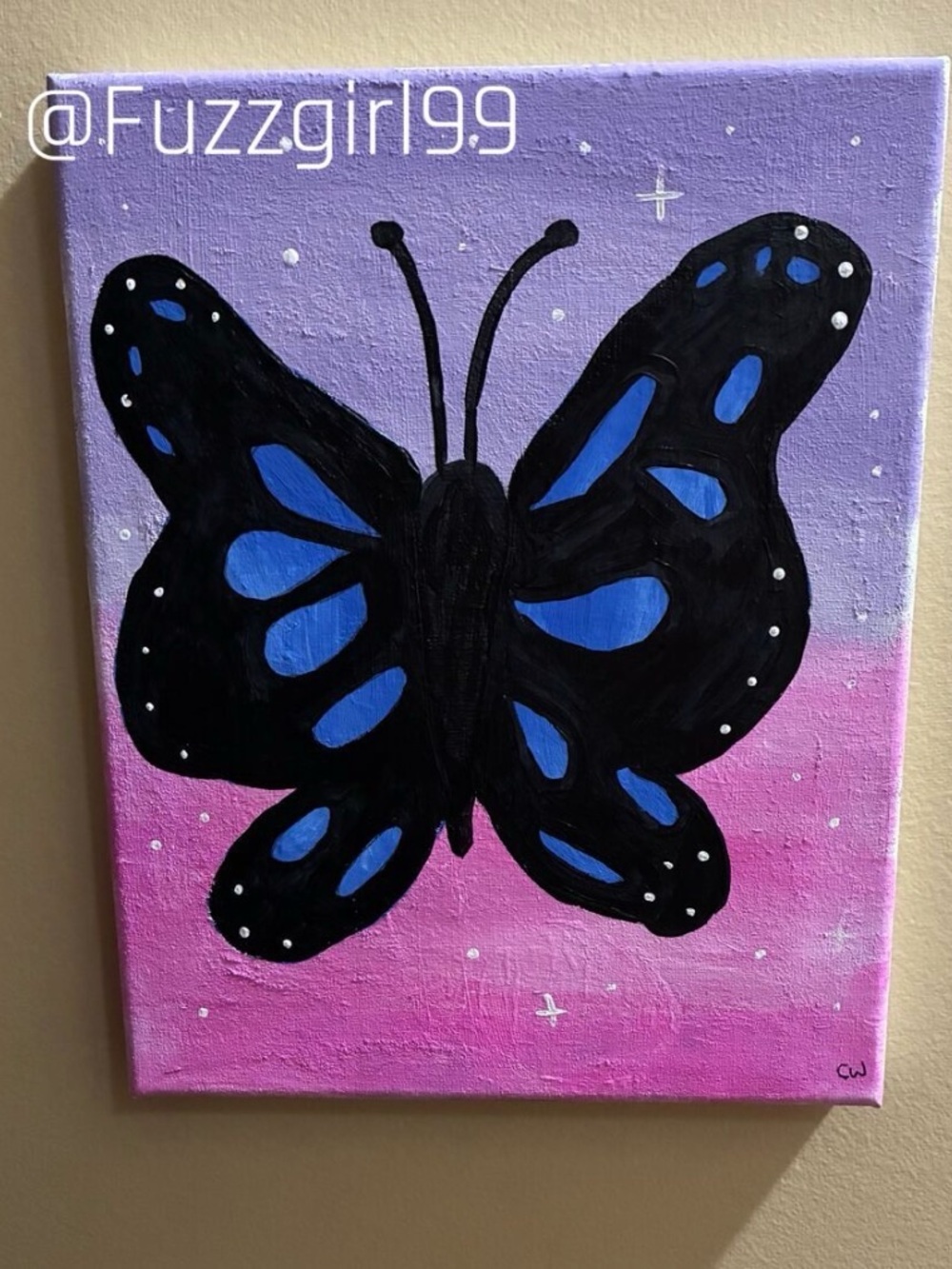 Butterfly Bliss Acrylic Painting